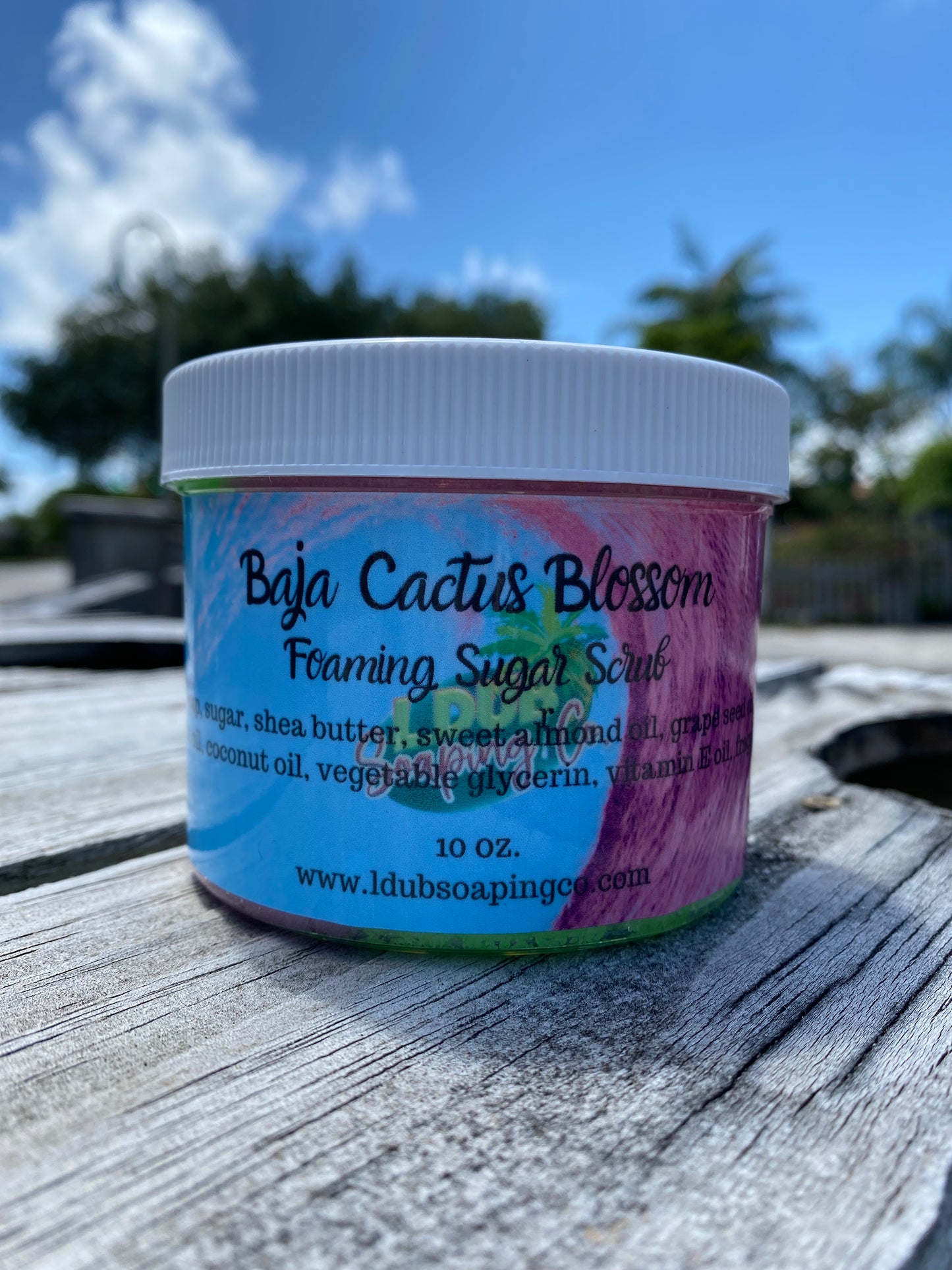 Baja Cactus Blossom Foaming Sugar Scrub