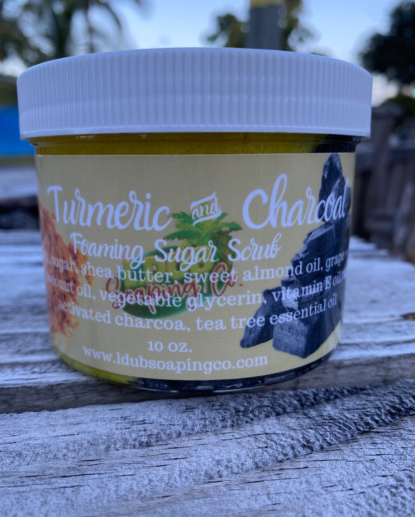 Turmeric & Charcoal Foaming Sugar Scrub