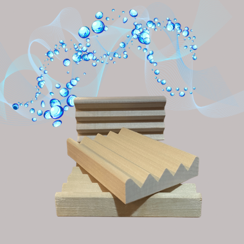 Poplar Wood Boardwalk Soap Dish